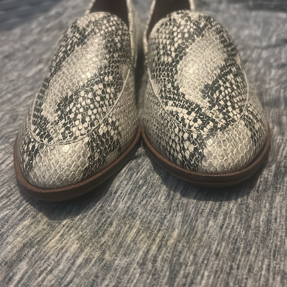 Chelsea & Violet Snakeskin Patterned Loafers - Picture 2 of 5